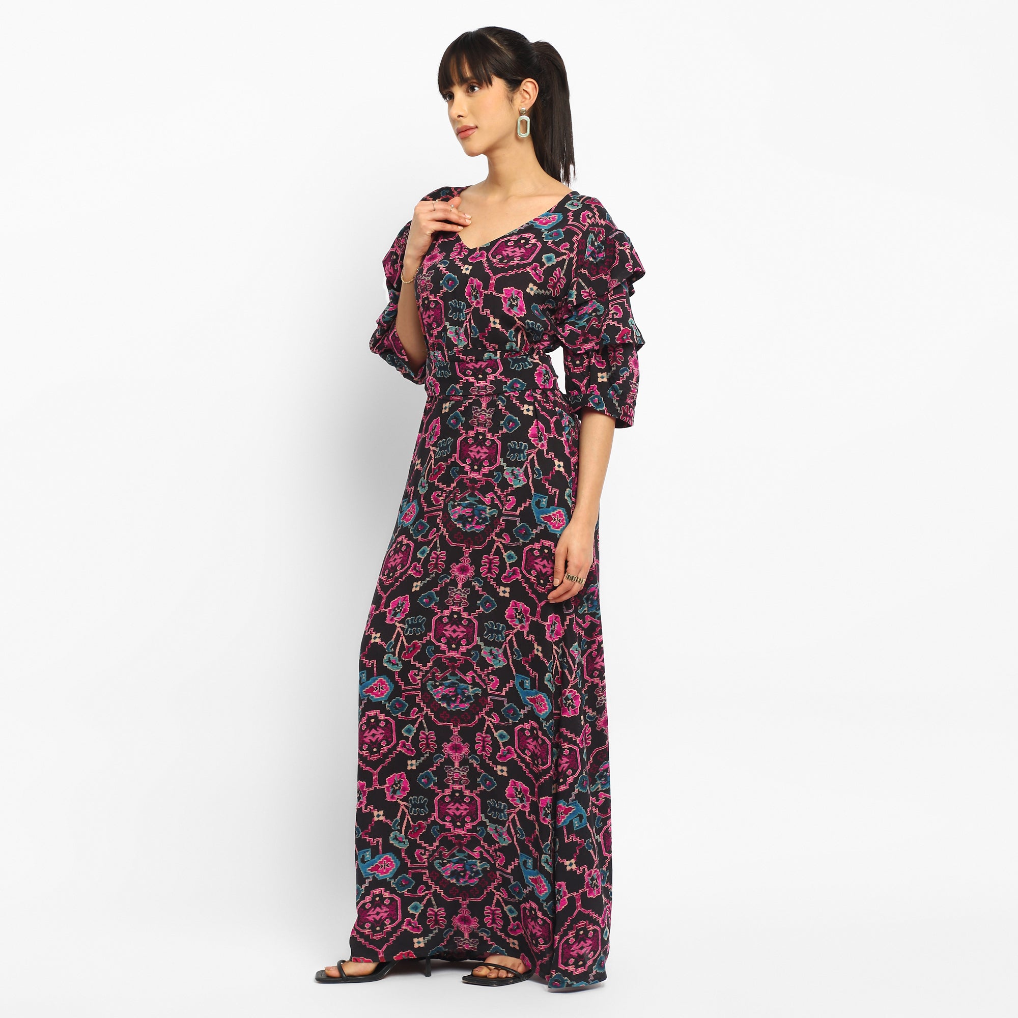 Bold Bloom Maxi Dress